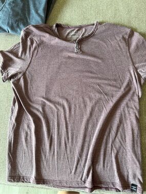 Lucky Brand Short Sleeve Henley Tee in Dusty Mauve